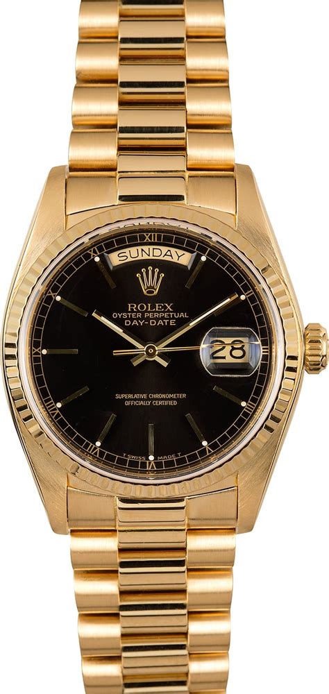 Rolex President 18038 Black 